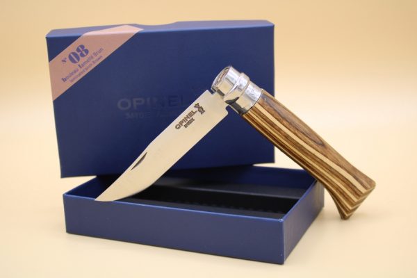 Couteau opinel 8 Bouleau Lamelle brun Bruguieres 31150